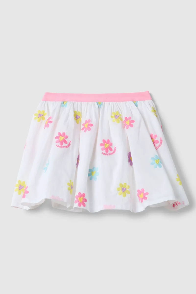 OVS παιδική φούστα με floral print - 002654443 Ροζ