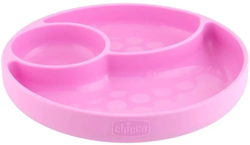 ΠΙΑΤΟ ΜΕ ΧΩΡΙΣΜΑΤΑ CHICCO 12Μ+ ΡΟΖ