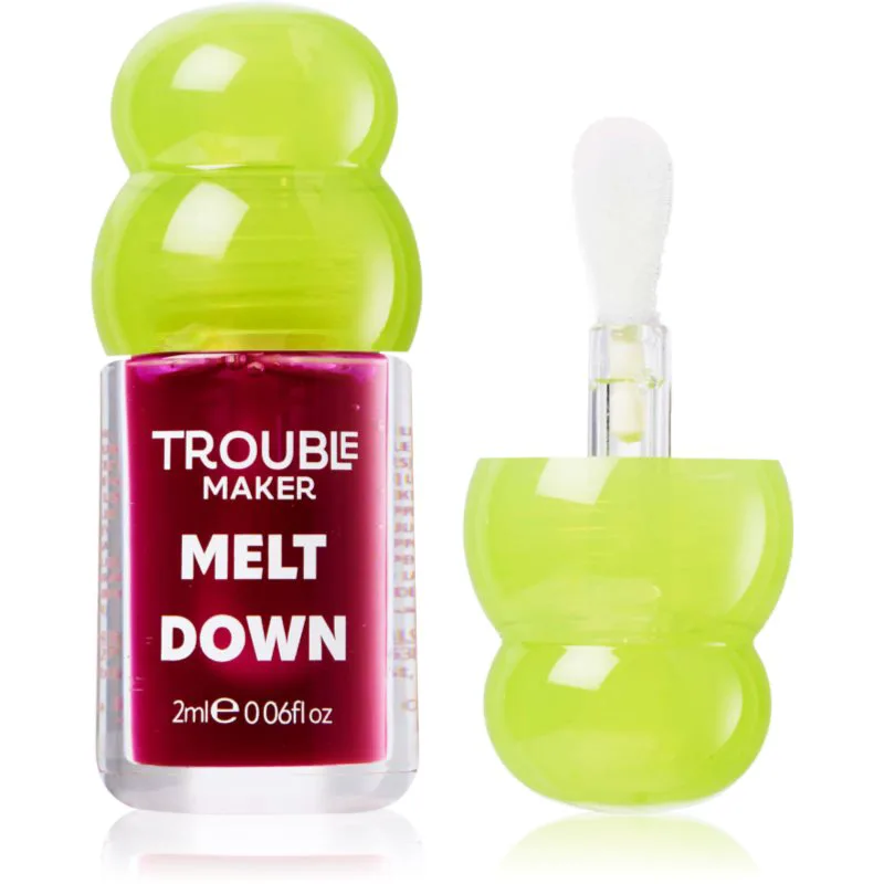 Trouble Maker Melt Down Lip Oil Έλαιο για τα χείλη απόχρωση Tipping Point Purple 3 ml