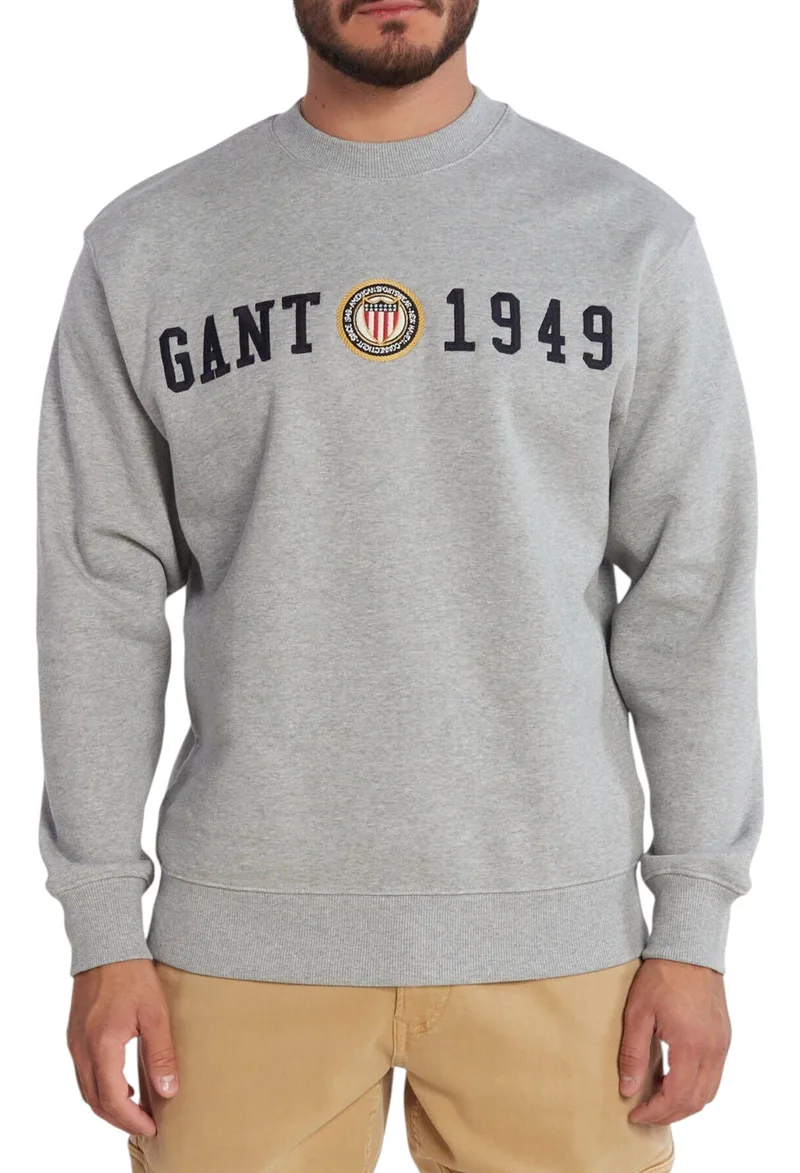 Μπλούζα Μακρυμάνικη Gant Crest C-Neck 2006068-93 Ανδρικό