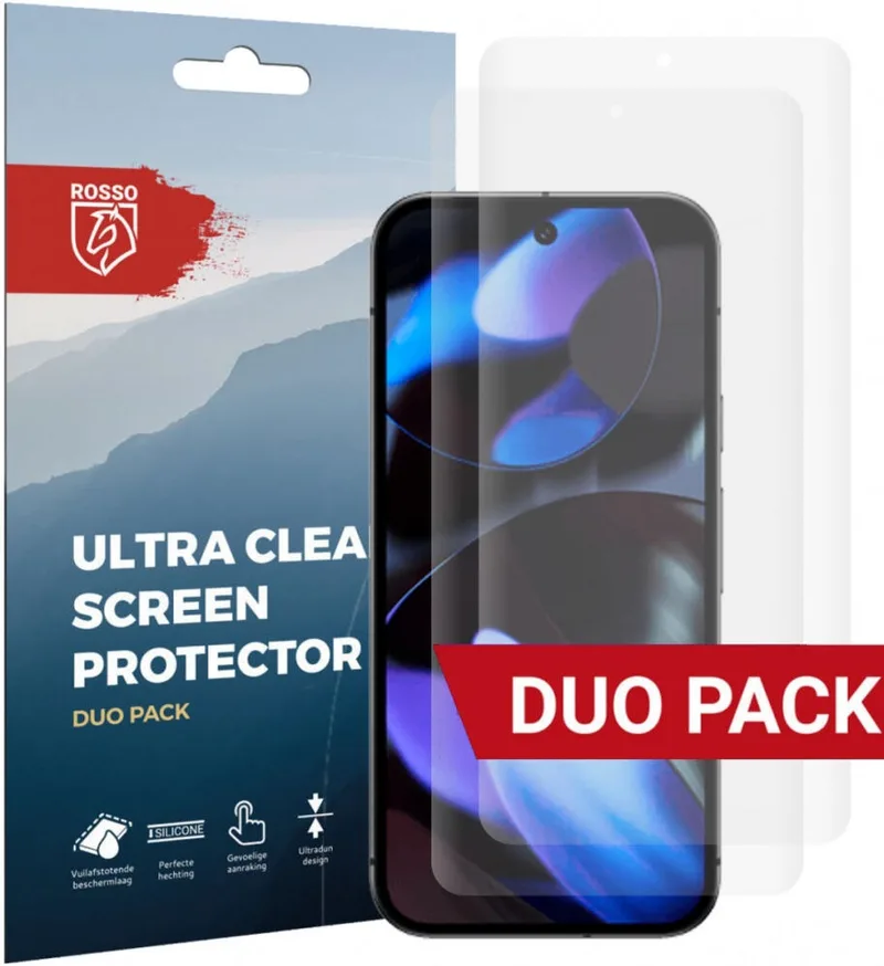 Μεμβράνη Προστασίας Google Pixel 9 - Κόκκινο Ultra Clear Screen Protector Οθόνης - 2 Τεμάχια (8719246447433)