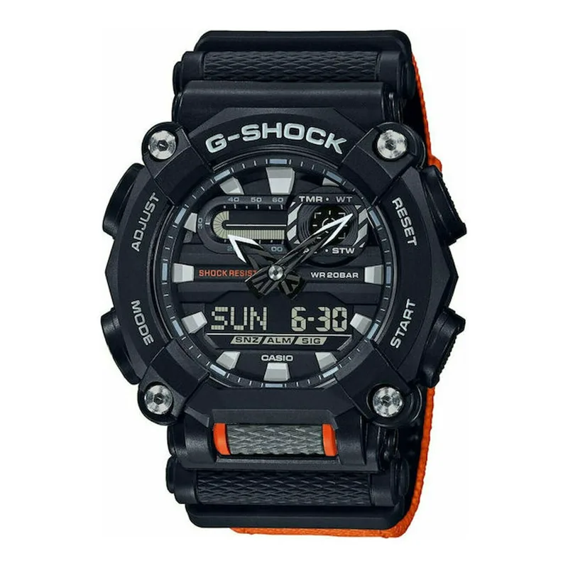 CASIO G-Shock Πορτοκαλί Rubber Strap GA-900C-1A4ER