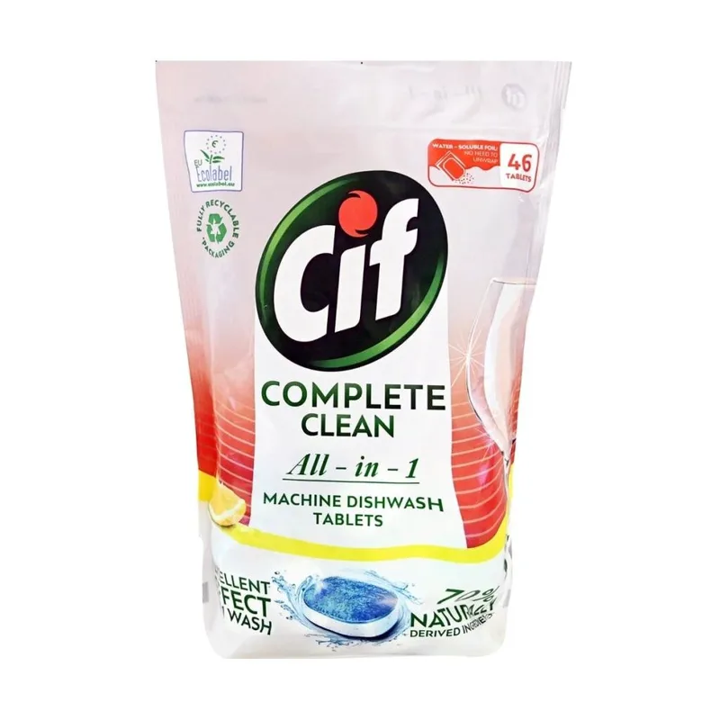 Cif Ταμπλέτες Πλυντηρίου Πιάτων Lemon 46μεζ.