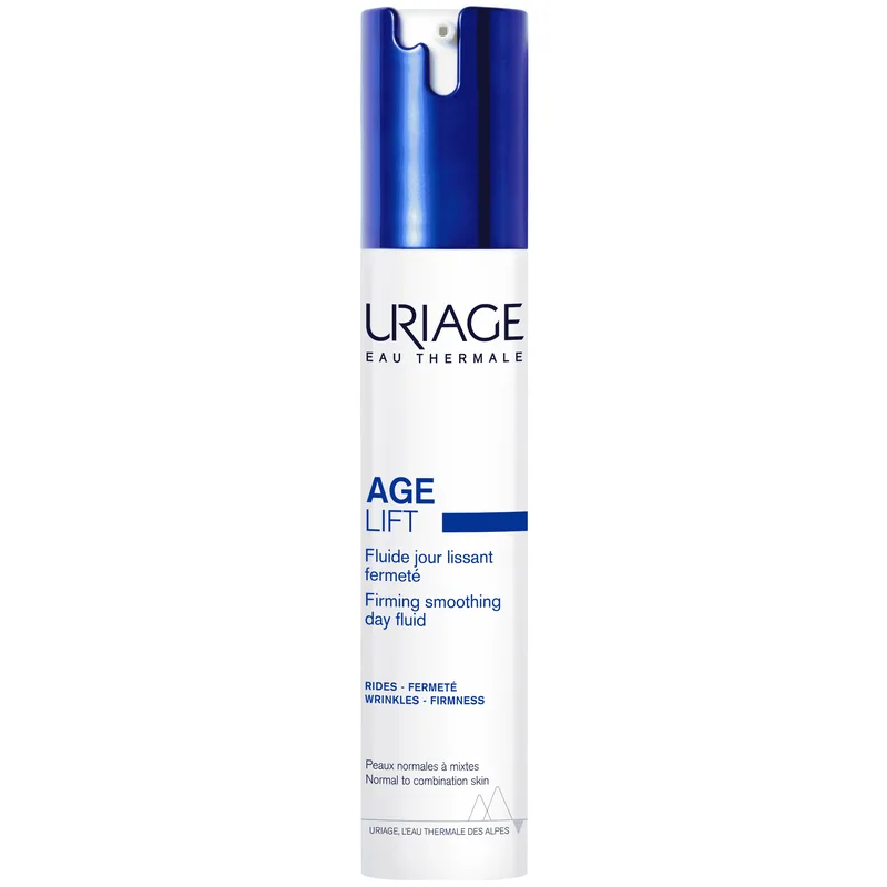 Uriage Age Lift Firming Smoothing Day Fluid Αντιγηραντικό Λεπτόρρευστο Γαλάκτωμα Προσώπου Ημέρας για Σύσφιξη & Μείωση των Ρυτίδων, Κατάλληλο για Κανονική - Μικτή Επιδερμίδα 40ml