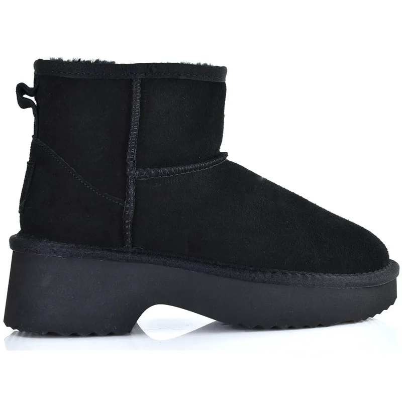 Μαύρο δερμάτινο Australian Boot Kelara 51302