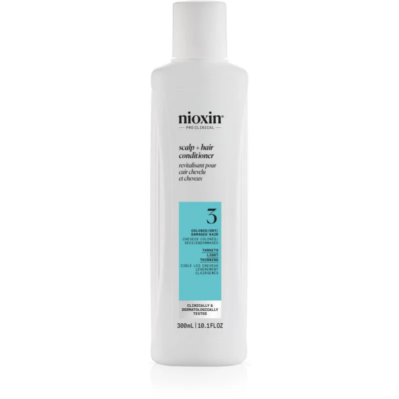 Nioxin System 3 Scalp + Hair Conditioner κοντίσιονερ για βαμμένα αραιωμένα μαλλιά 300 ml