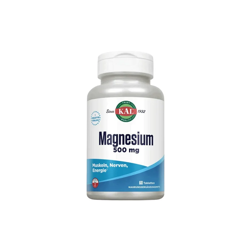 KAL Magnesium 500mg -60 tablets