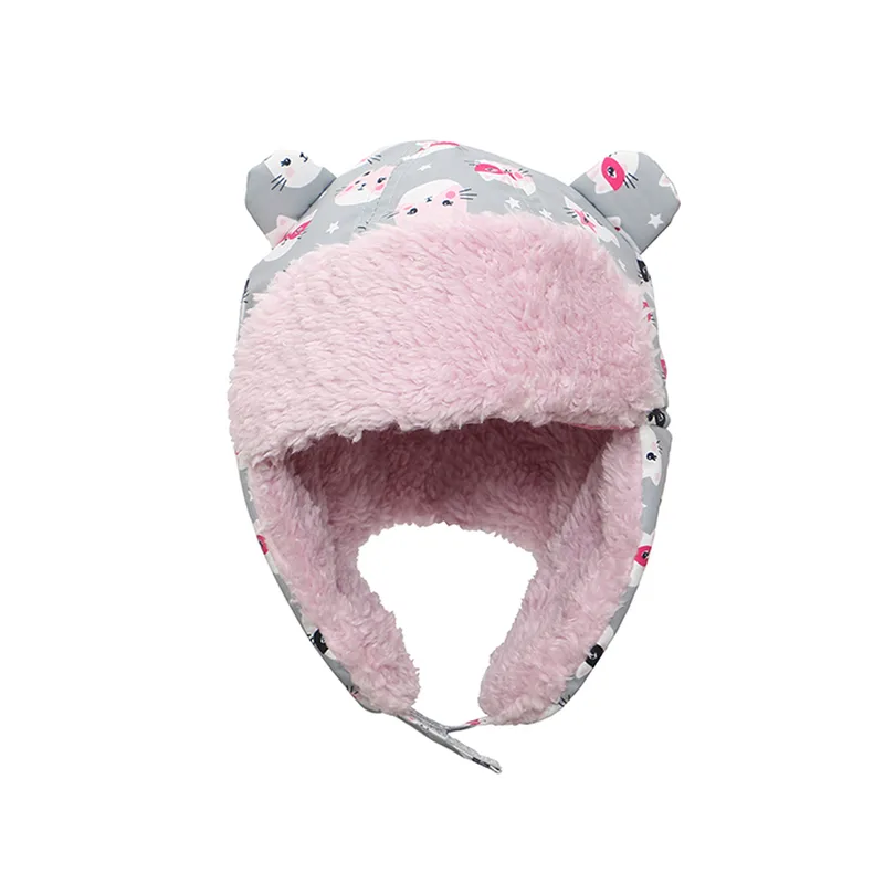 Παιδικό Αδιάβροχο Σκουφάκι Trapper Hat FlapjackKids Cat Large