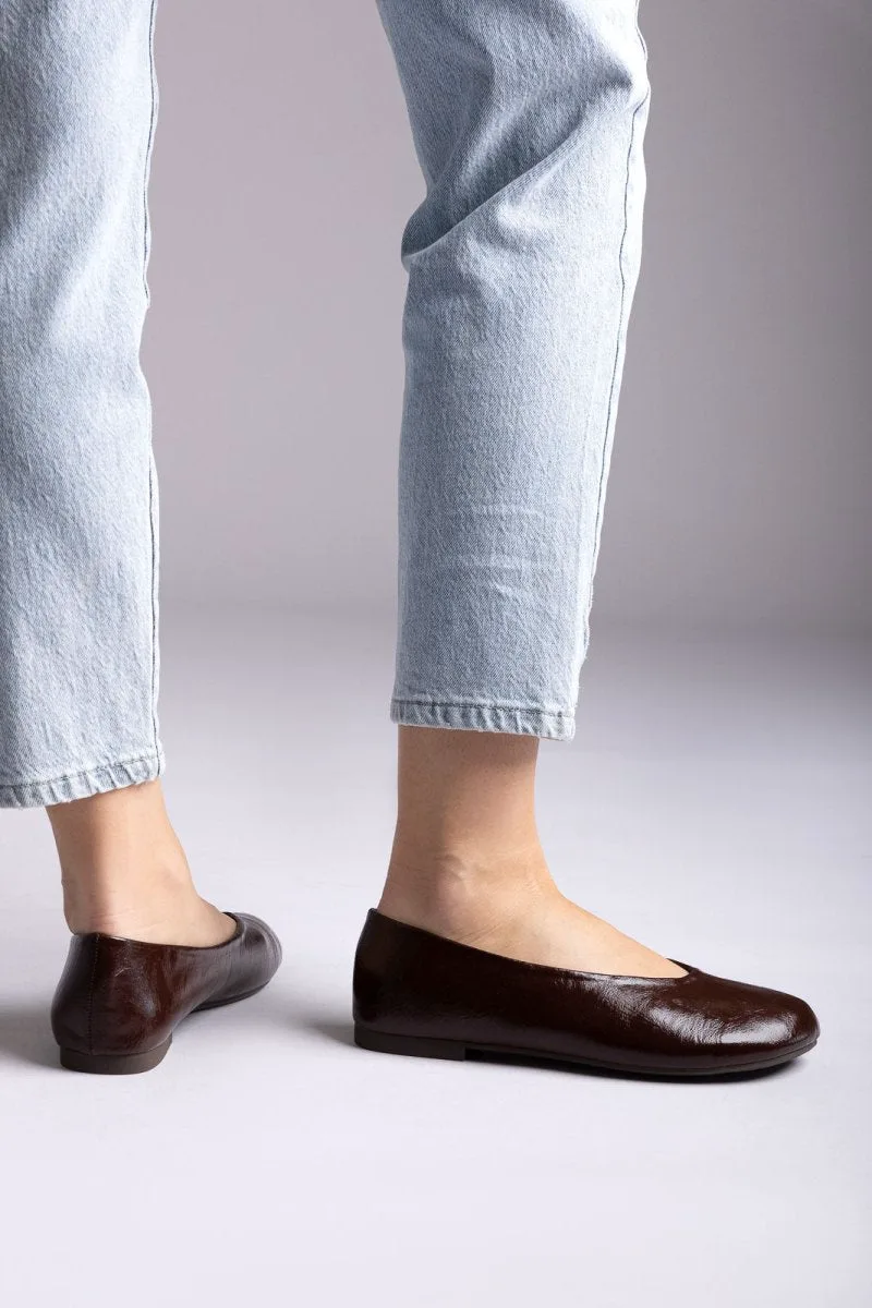 MARQUIIZ Flat Ballet Flats - 9787 - Brown Matte
