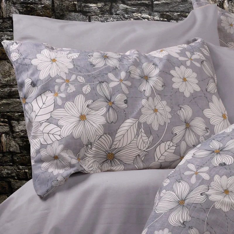 Μαξιλαροθήκη 50x70 Dimcol Hera 426 Grey 50x70