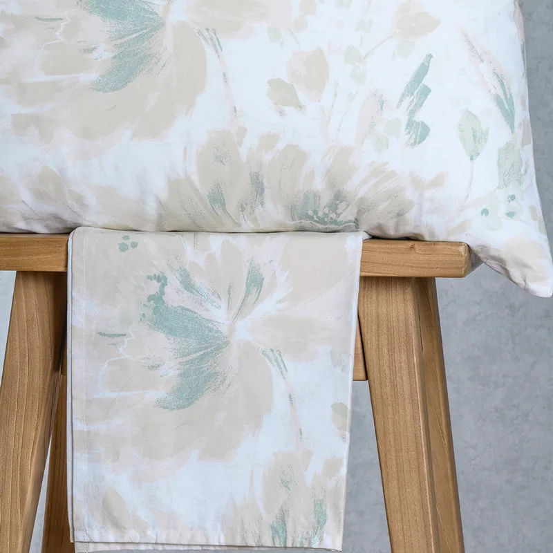 Σεντόνι King Size Με Λάστιχο Σετ Melinen Casual Anabelle Aqua