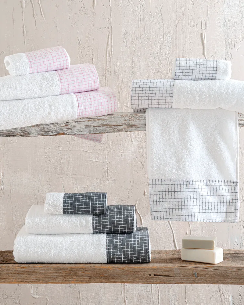 Σετ πετσέτες 3 τεμ. (ΣΕ ΣΑΚΟΥΛΑ) PACIFY ΛΕΥΚΟ, RYTHMOS HOME