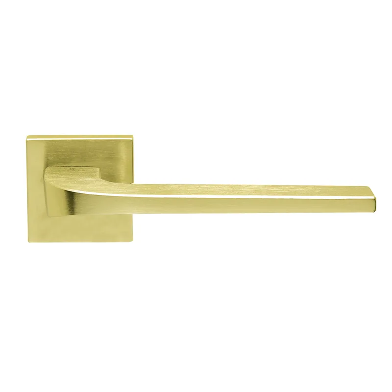Πόμολα Πόρτας ILAVIO χειρολαβές με ροζέτα 2486 Brass Mat (Τεμάχιο (δεξί εξώπορτας))