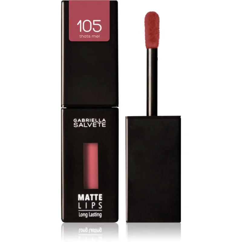 Gabriella Salvete Matte Lips μακράς διαρκείας ρευστό κραγιόν με ματ αποτελέσματα απόχρωση 105 That's Me! 4,5 ml
