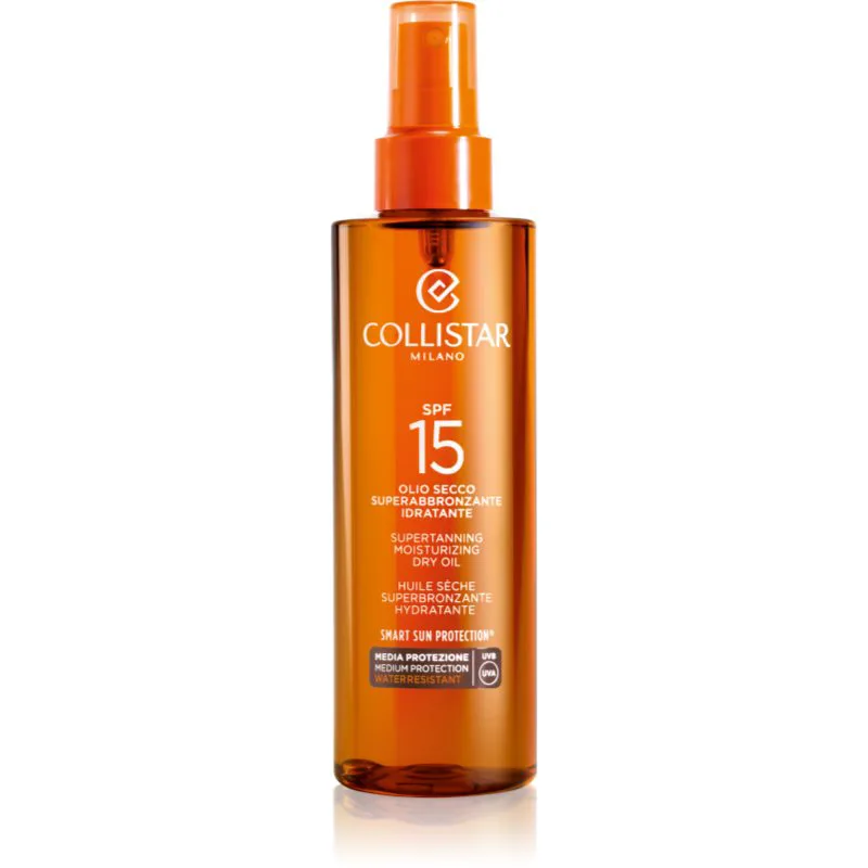 Collistar Special Perfect Tan Supertanning Moisturizing Dry Oil λάδι μαυρίσματος SPF 15 200 ml