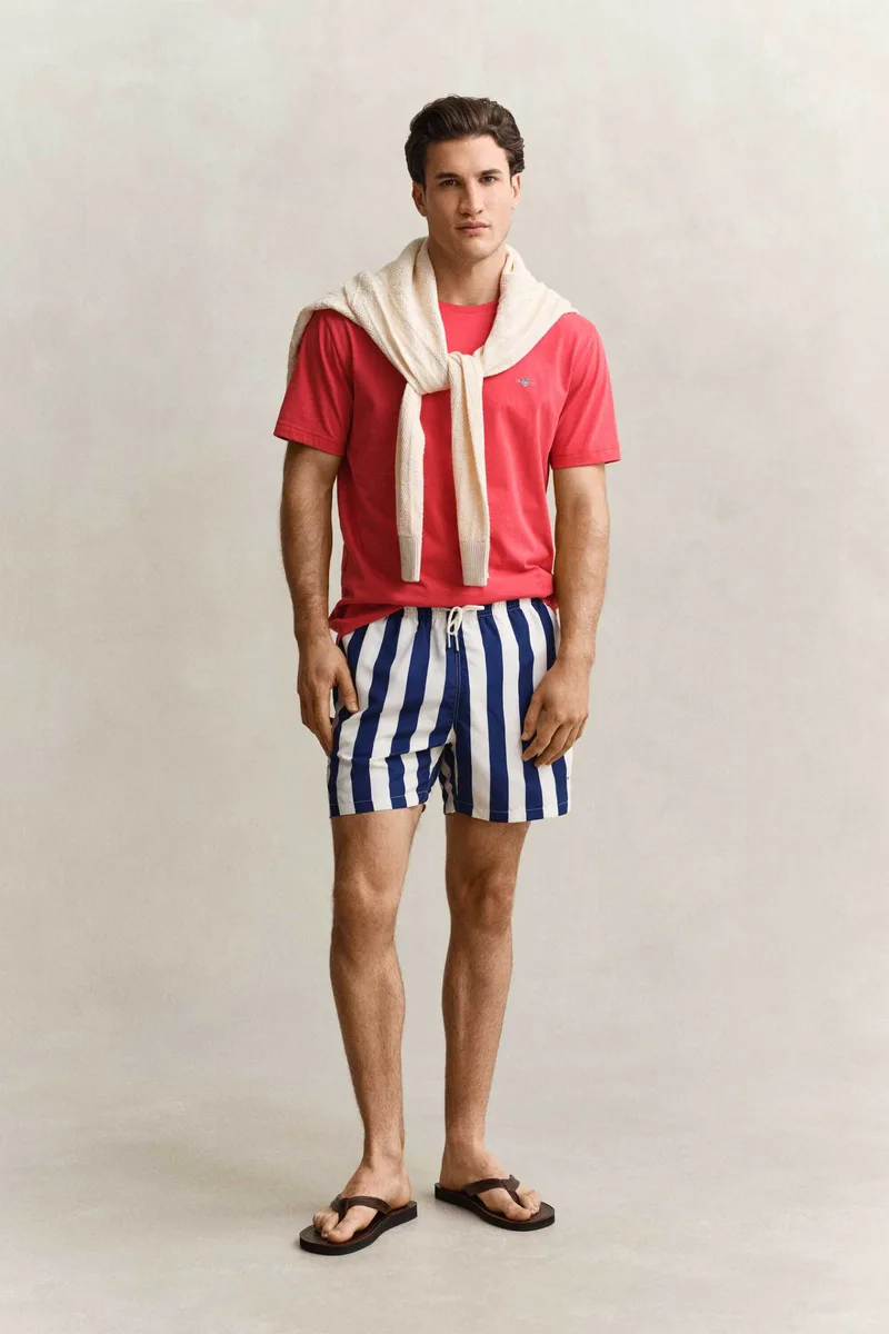 Gant ανδρικό μαγιό σορτς με ριγέ σχέδιο Regular Fit - 922616005 Μπλε