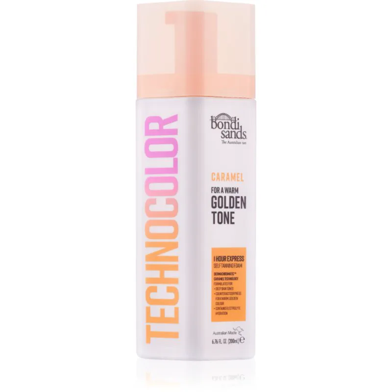 Bondi Sands Technocolor Caramel αφρός αυτομαυρίσματος απόχρωση Warm Hydrated Glow 200 ml