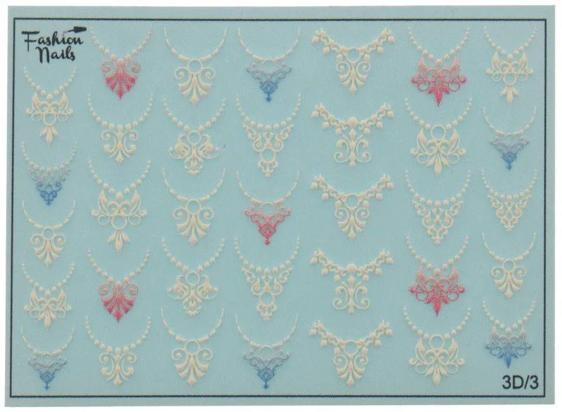 ΑΥΤΟΚΟΛΛΗΤΑ ΝΕΡΟΥ OEM FASHION NAILS 3D SLIDER 03