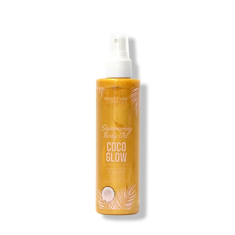 SHIMMER BODY OIL ΜΕ ΑΡΩΜΑ ΚΑΡΥΔΑ BEAUTY LINE 200ML