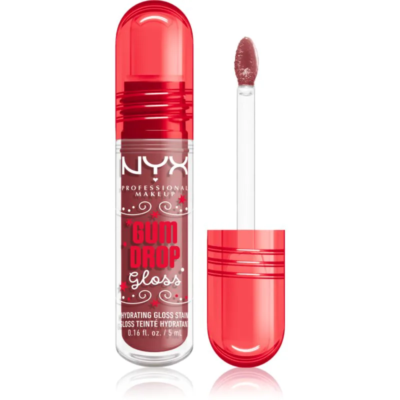 NYX Professional Makeup Gingerbaddie Land Gum Drop λιπ γκλος απόχρωση 01 Hydra Honey 1 τμχ