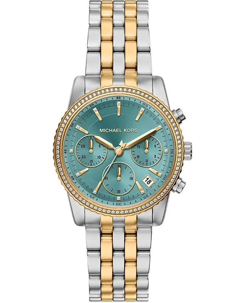 MICHAEL KORS Bryant Chronograph - MK7582, Silver & Χρυσό case with Stainless Steel Bracelet