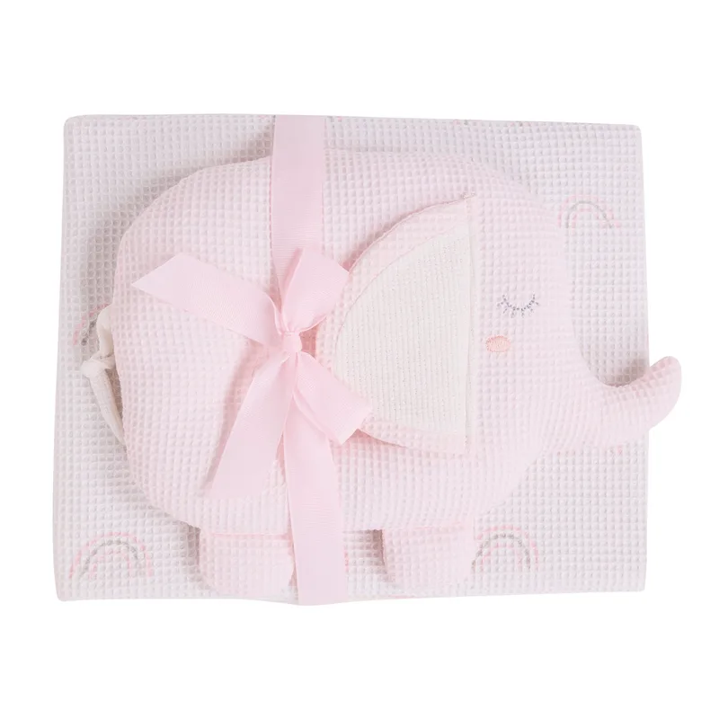Κουβέρτα Πικέ Αγκαλιάς (75x100) + Λούτρινο Das Home Baby 4957 Ροζ