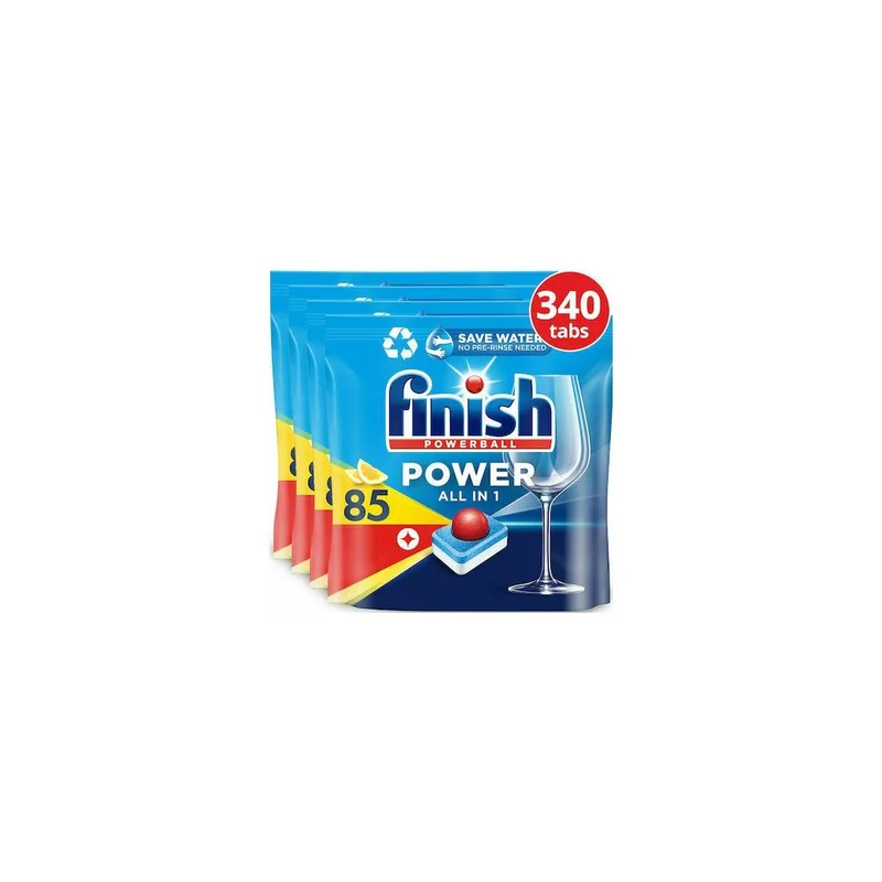 Finish Ταμπλέτες Πλυντηρίου Πιάτων All in 1 Λεμόνι 340τμχ (4*85τμχ)