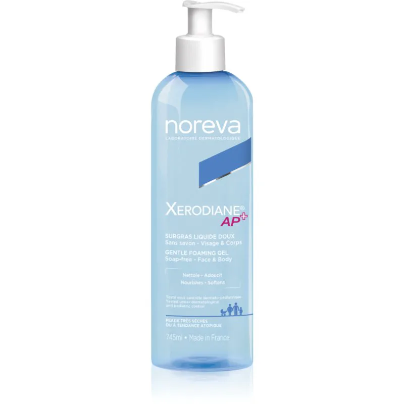Noreva Xerodiane AP+ Gentle Foaming Gel απαλό καθαριστικό τζελ Για πρόσωπο και σώμα 745 ml