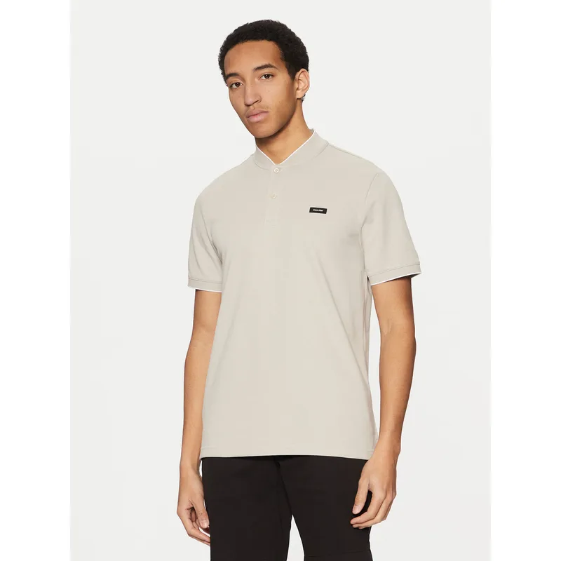 Calvin Klein Polo K10K114139 Μπεζ Regular Fit