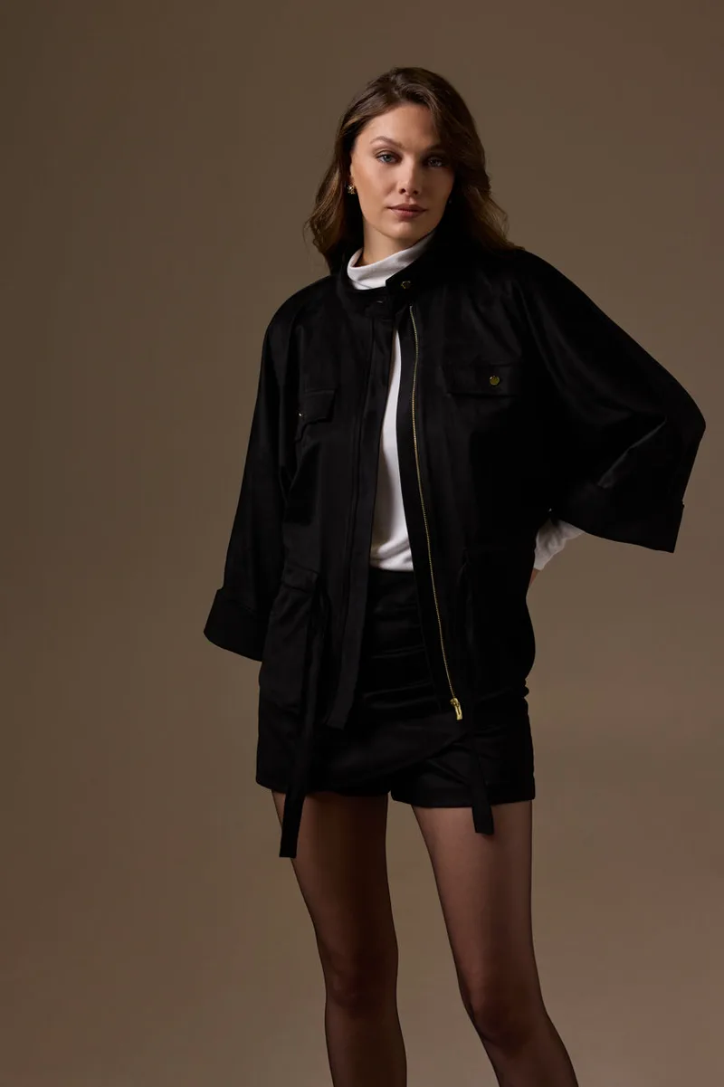 Enzzo Utility Jacket Jenna - Μαύρο