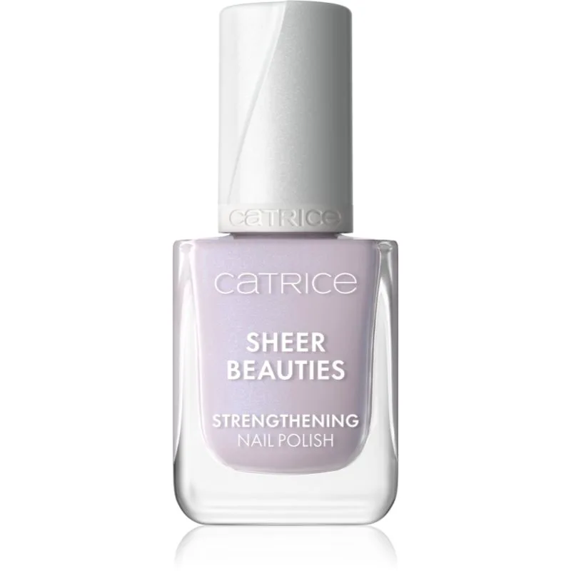 Catrice Sheer Beauties Strengthening Nail Polish δυναμωτικό βερνίκι νυχιών απόχρωση 080 Lavender Whispers 10.5 ml