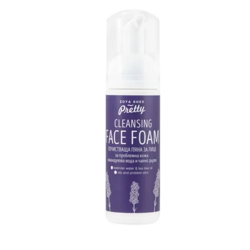 Zoya Goes Pretty Lavender and Tea Tree Facial Cleansing Foam, 50 ml