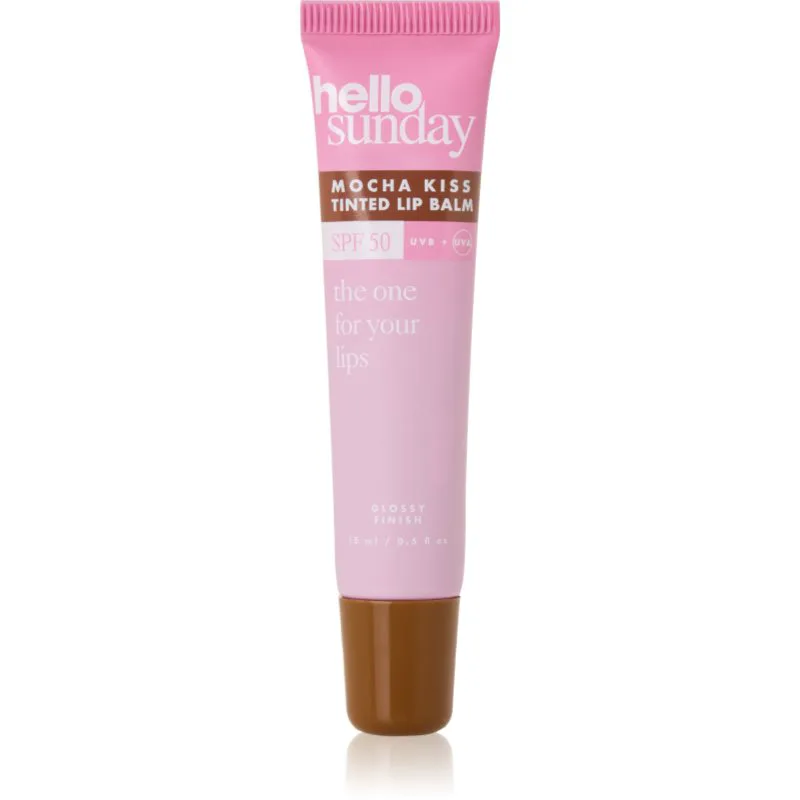 hello sunday the one for your lips tinted lip balm βάλσαμο για τα χείλη με χρώμα SPF 50 απόχρωση Mocha Kiss 15 ml