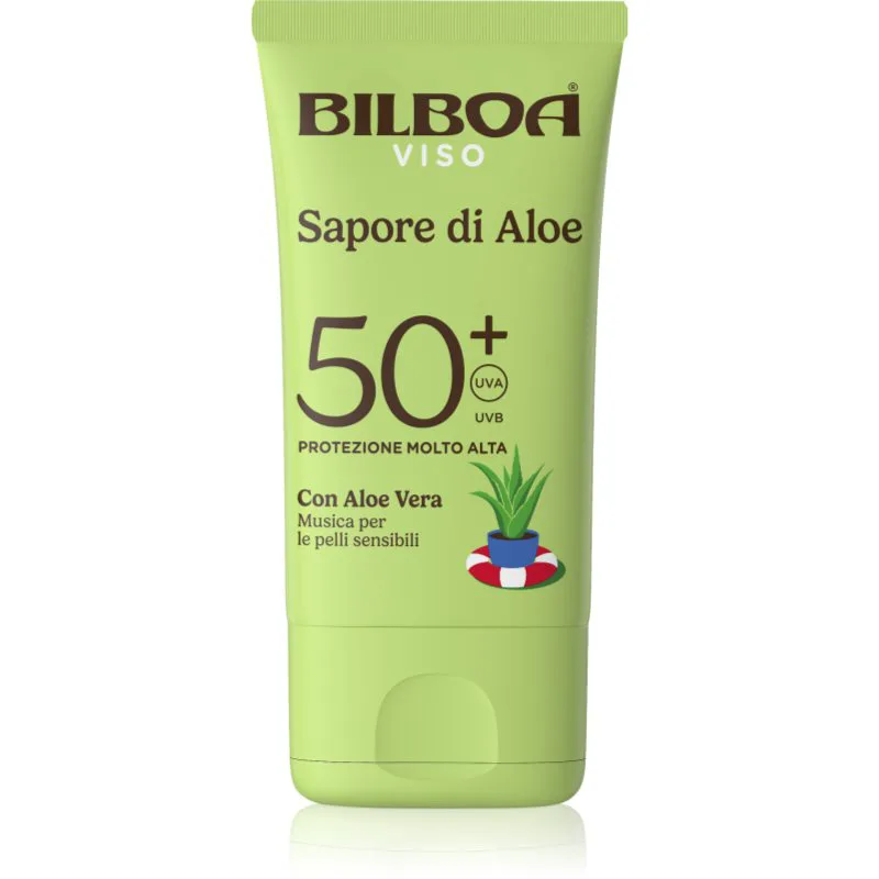Bilboa Sapore di Aloe Viso αντηλιακή κρέμα με αλόη βέρα SPF 50+ 40 ml