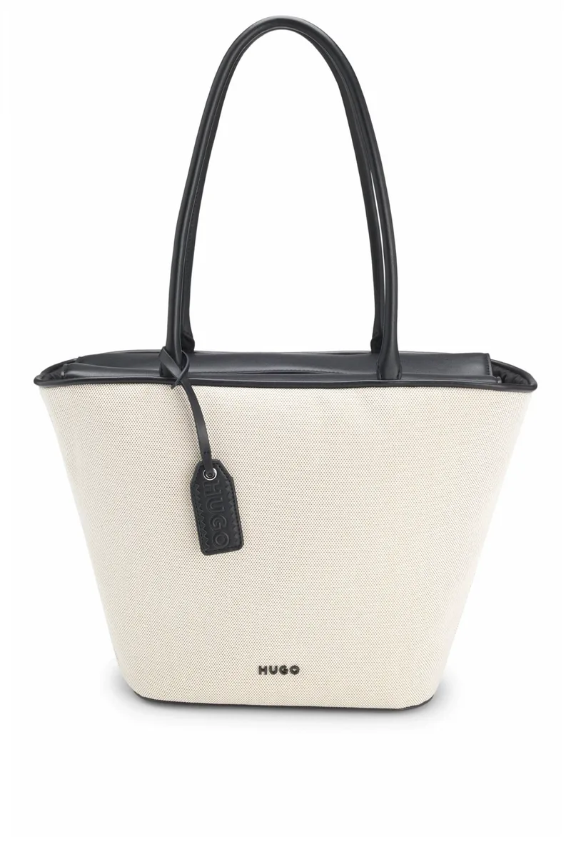 HUGO ΤΣΑΝΤΑ ΩΜΟΥ JODI C_SHOPPER LOGO ΕΚΡΟΥ