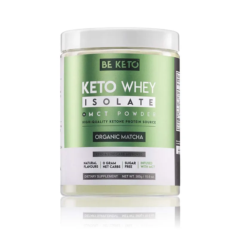 Beketo Κέτο Ρόφημα Πρωτεΐνης Whey με Μάτσα & MCT Beketo (300g)