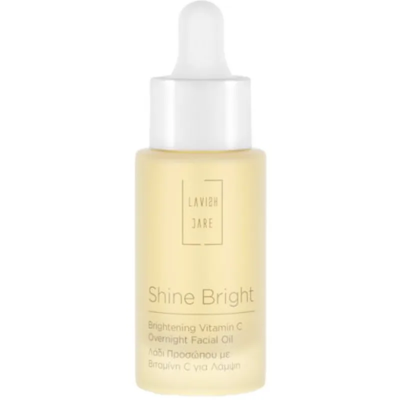 Lavish Care Shine Bright Brightening Vitamin C Overnight Facial Oil Λάδι Προσώπου με Βιταμίνη C για Λάμψη 30ml