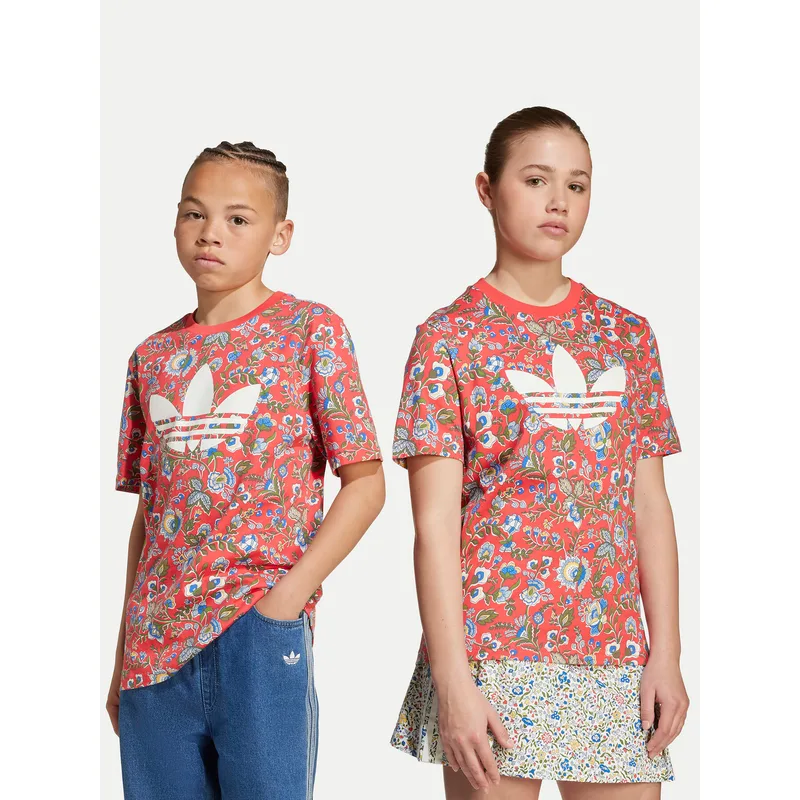adidas T-Shirt Liberty London JV7817 Κόκκινο Loose Fit