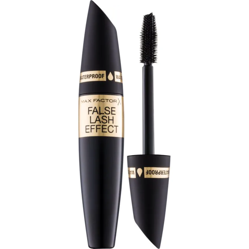Max Factor False Lash Effect αδιάβροχη μάσκαρα για όγκο και διαχωρισμό των βλεφαρίδων απόχρωση Black 13,1 ml