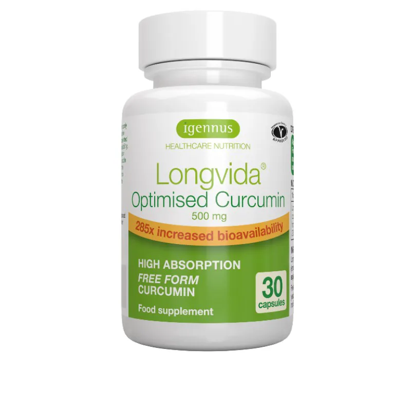 Συμπλήρωμα διατροφής Longvida Optimised Curcumin 500 mg | 30 capsules igennus
