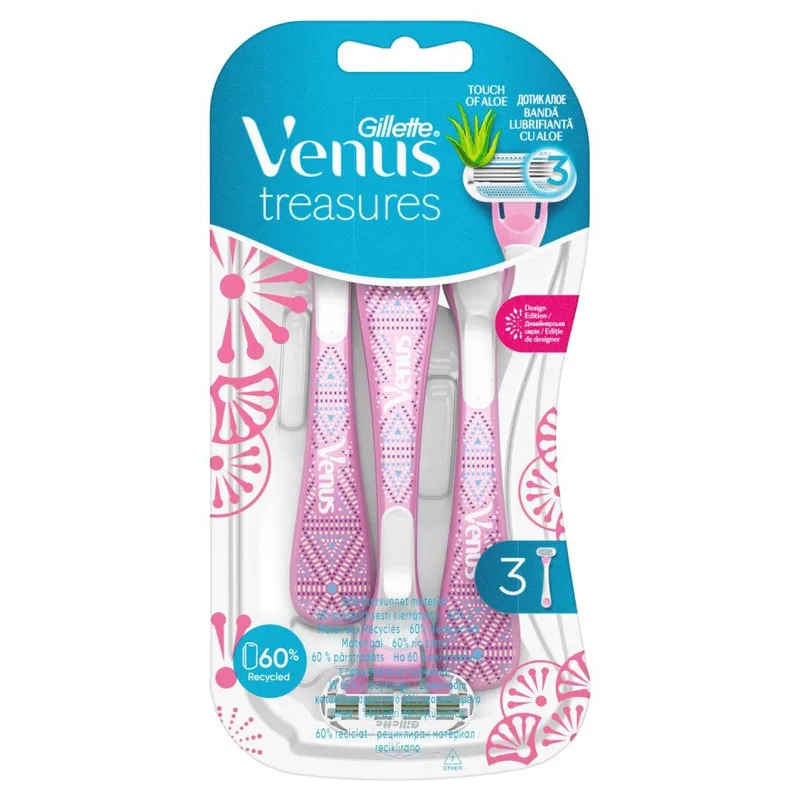 Gillette Venus Treasures Ξυραφάκια Μίας Χρήσης 3τμχ