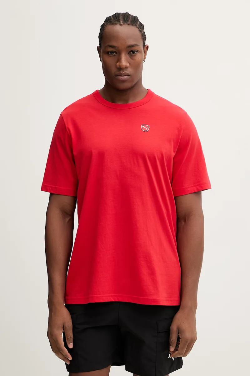 Βαμβακερό μπλουζάκι Puma Essential elevated
