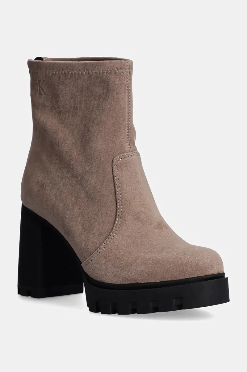 Μποτάκια Calvin Klein Jeans HEEL PLATFORM ZIP BOOT SS