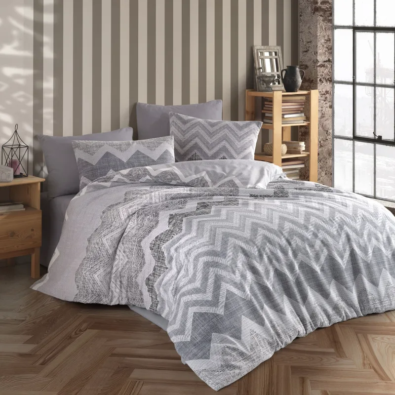 Παπλωματοθήκη Μονή Dimcol Αθηνά 405 Grey 160x240