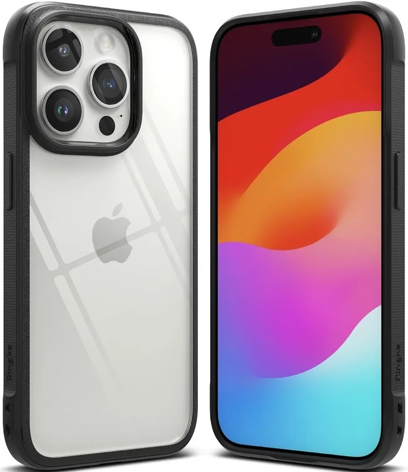 Ringke Fusion Bold - Σκληρή Διάφανη Θήκη με TPU Bumper - Apple iPhone 15 Pro Max - Black (8809919306652)