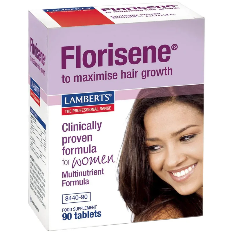 Lamberts Florisene For Women Συμπλήρωμα Διατροφής Ιδανικό για Γυναίκες για την Αντιμετώπιση της Χρόνιας Τελογενής Τριχορροής 90tabs