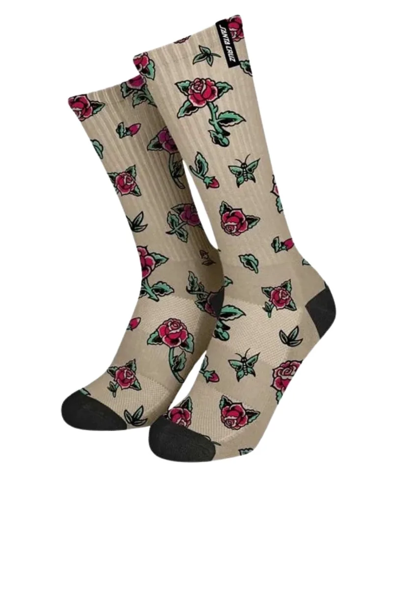 SANTA CRUZ Κάλτσες Flash Roses Sock - MULTI-SCA-SCK-0582-MULTI