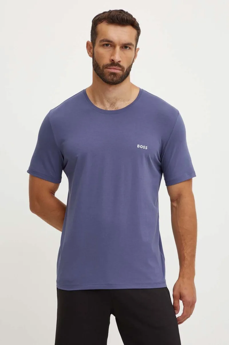 BOSS lounge t-shirt ανδρικό βαμβακερό με ελαστάν Mix&Match T-Shirt R