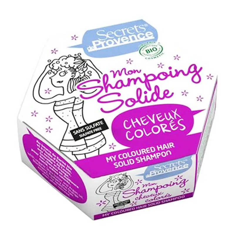 Solid shampoo for colored hair 84g Secrets de Provence