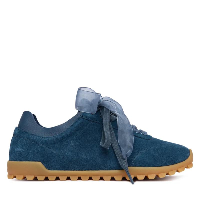 Αθλητικά Calvin Klein Low Profile Run Mg Sue Db Laces HW0HW03150 Σκούρο μπλε
